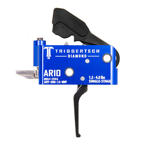Il grilletto TriggerTech AR10 offre un break zero-creep, regolazione rapida del peso e affidabilità in condizioni estreme, garantendo prestazioni costanti.